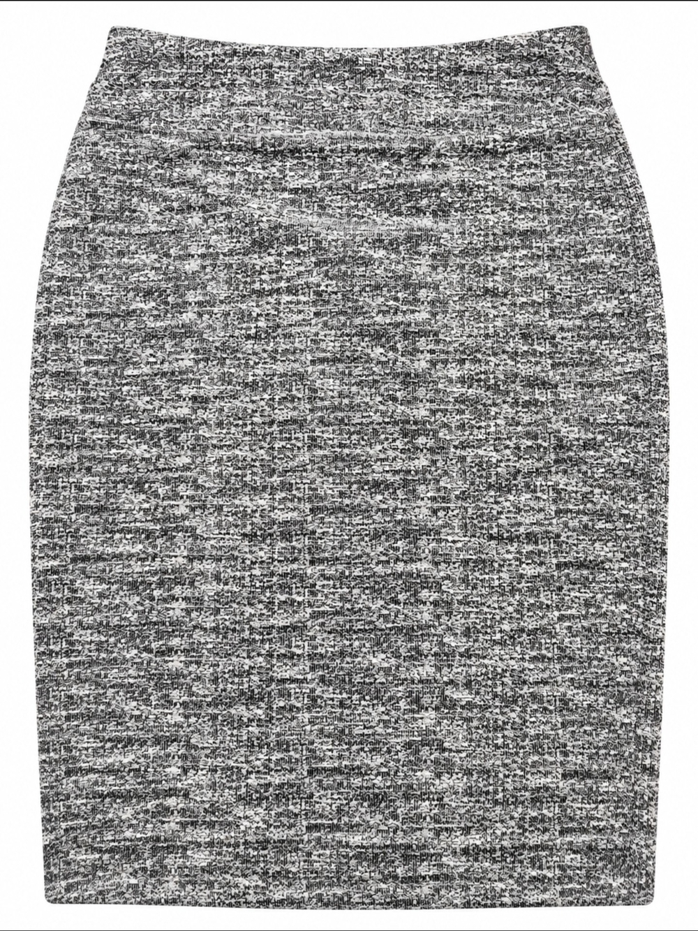 SOHO Apparel Ltd. Speckled Pencil Skirt Gray & White Size Medium